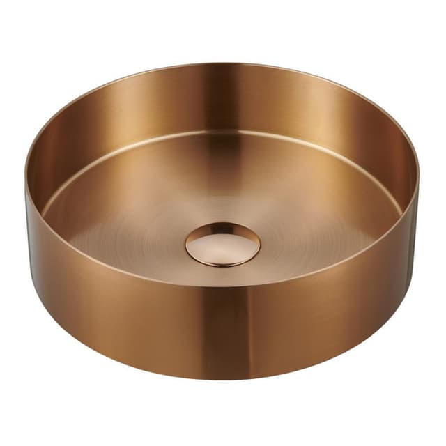 Karran Cinox Brushed Brushed Copper Top mount Vessel Vanity Sink Single Bowl, - CCV200BC