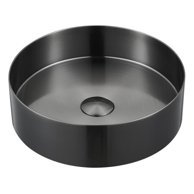 Karran Cinox Brushed Gunmetal Grey Top mount Vessel Vanity Sink Single Bowl, - CCV200GG