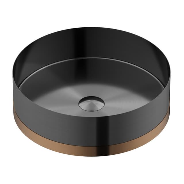 Karran Cinox Brushed Brushed Copper Top mount Vessel Vanity Sink Single Bowl, - CCV350BC