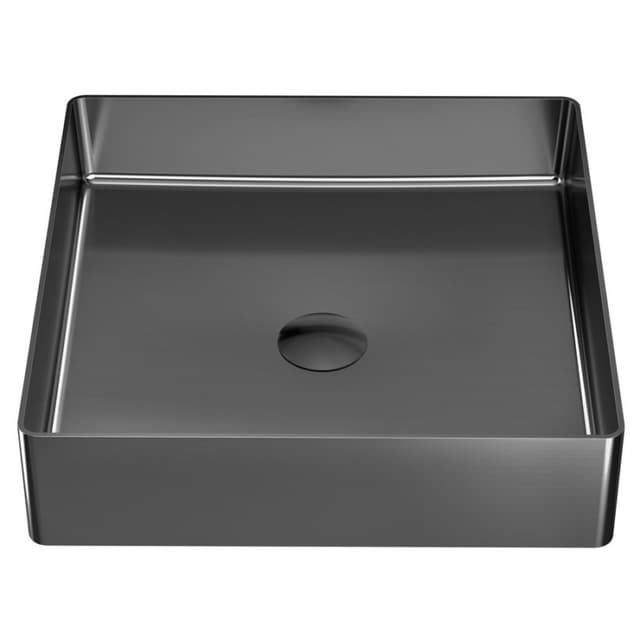 Karran Cinox Brushed Gunmetal Grey Top mount Vessel Vanity Sink Single Bowl, - CCV500GG