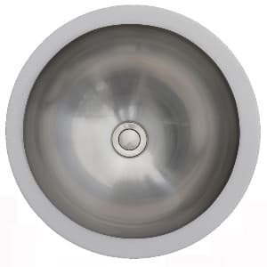 Karran Edge 300 15-1/4"W Stainless Steel Seamless undermount Vanity Sink Single Bowl, 18 Gauge ADA Compliant - E-305