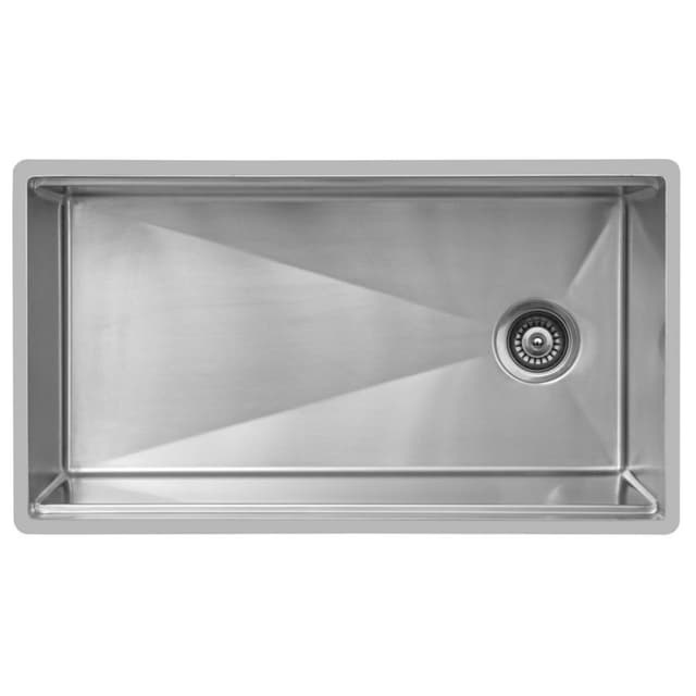 Karran Edge 500 32-1/2"W Stainless Steel Seamless undermount Workstation Kitchen Sink Single Bowl, 18 Gauge - EWS-545