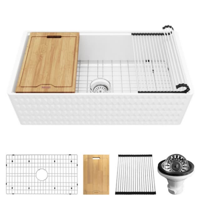 Fireclay Series Single Bowl Sinks, Karran