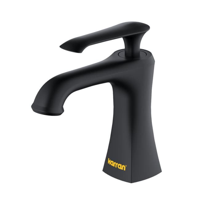 Karran Woodburn Single Handle/1 Hole Bathroom Faucet w/Pop-Up Drain, 1.2 GPM Flow Rate