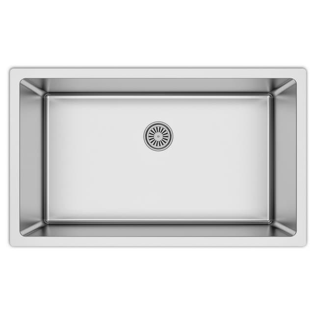Karran Select 32"W Stainless Steel Undermount Kitchen Sink Single Bowl, 16 Gauge - SU75N