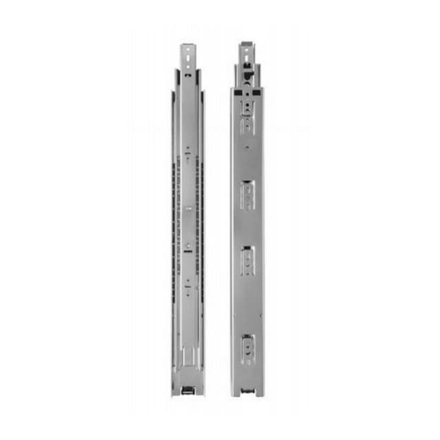 Knape and Vogt Over Travel Standard Ball Bearing Drawer Slide 8605 Series, Unhanded Side Mount Zinc Bulk-Pack