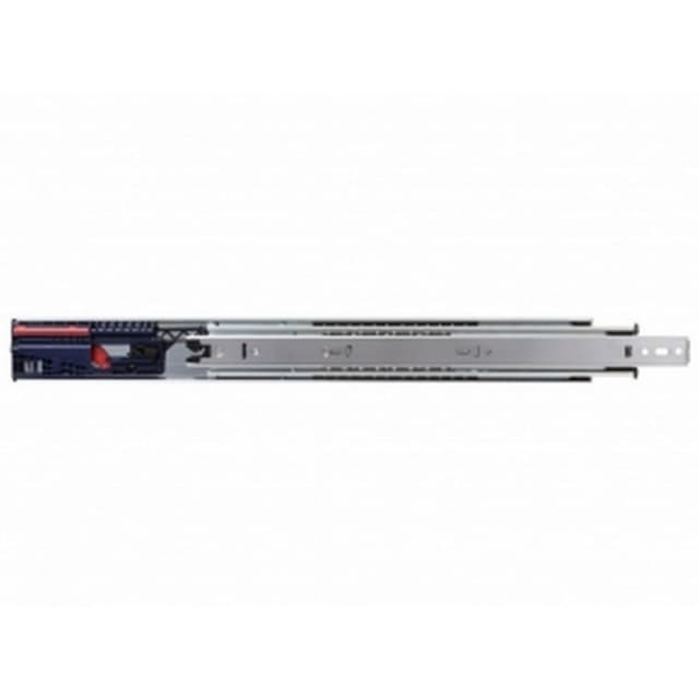 Knape and Vogt Over Travel Soft-Close Ball Bearing Drawer Slide 8655 Series, Unhanded Side Mount Zinc Bulk-Pack