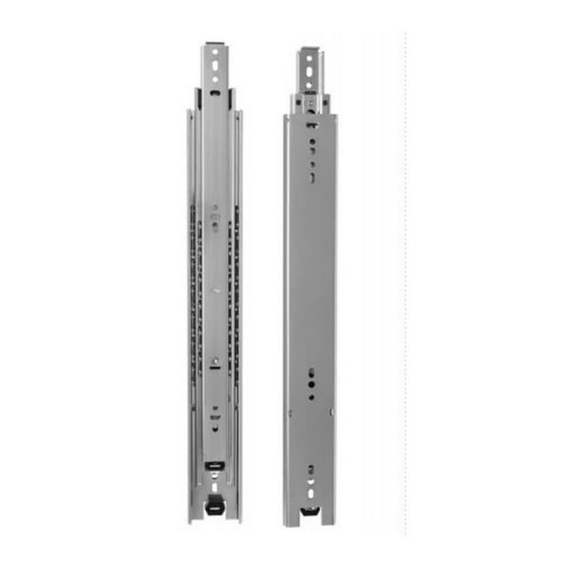 Knape and Vogt Full Extension Standard Ball Bearing Drawer Slide 8810 Series, Unhanded Side Mount Zinc Bulk-Pack