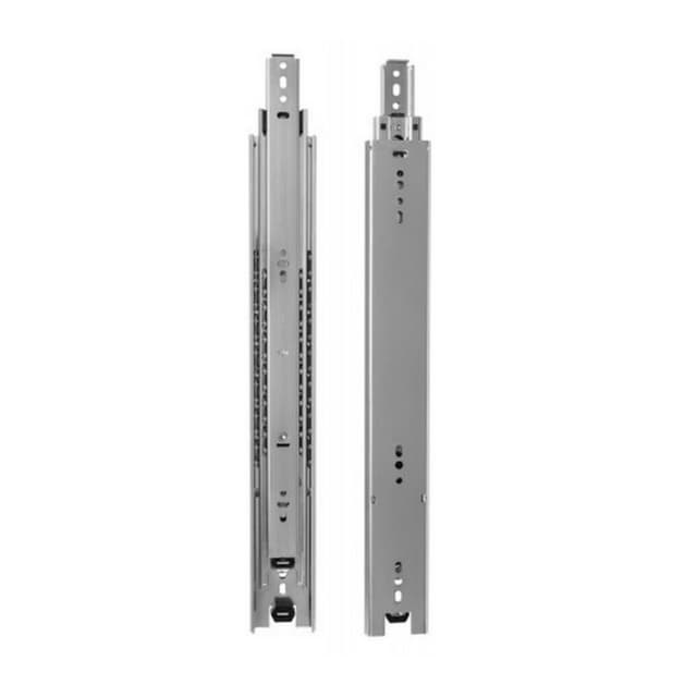 Knape and Vogt Over Travel Standard Ball Bearing Drawer Slide 8815 Series, Unhanded Side Mount Zinc Bulk-Pack