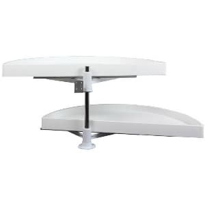 PHM Series Polymer Half Moon 2 Shelf Lazy Susan, Rev-A-Shelf