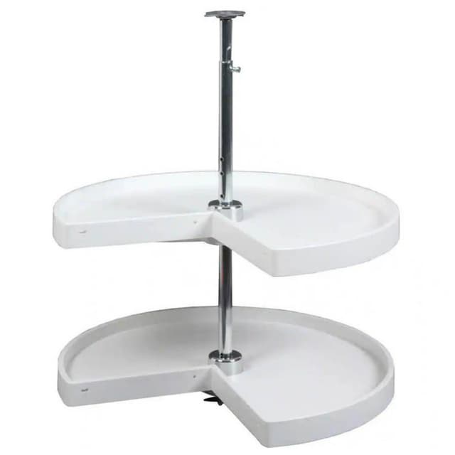 PPN Series Polymer Pie-Cut 2 Shelf Lazy Susan, Knape and Vogt