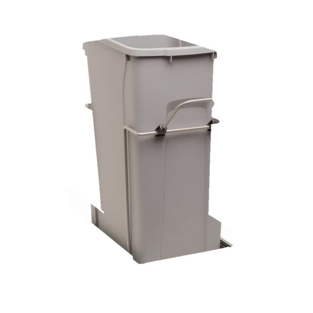 Simply Put, Bottom Mount Trash Pull-Out, Platinum, Knape and Vogt