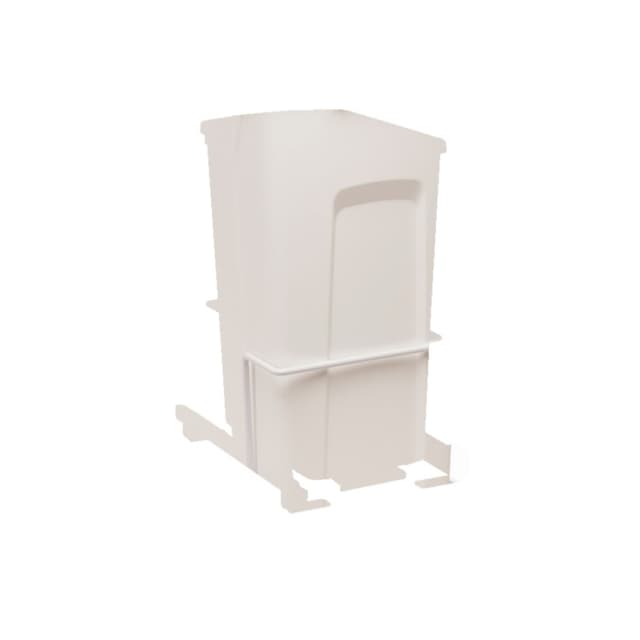 Simply Put, Bottom Mount Trash Pull-Out, White, Knape and Vogt