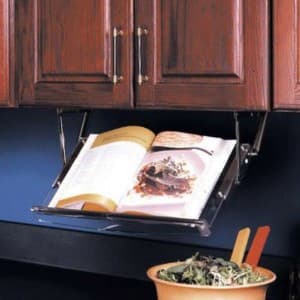 Under Cabinet Pull-Down Cookbook Rack, Knape and Vogt