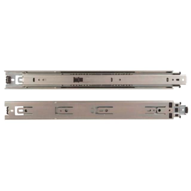 Knape and Vogt Full Extension Hold-Out Ball Bearing Drawer Slide 8414 Series, Unhanded Side Mount Zinc Bulk-Pack