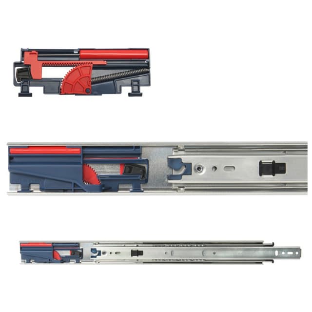 KV 8455 Series Soft-Close Over-Extension Side Mount Ball Bearing Slides Poly-Pack