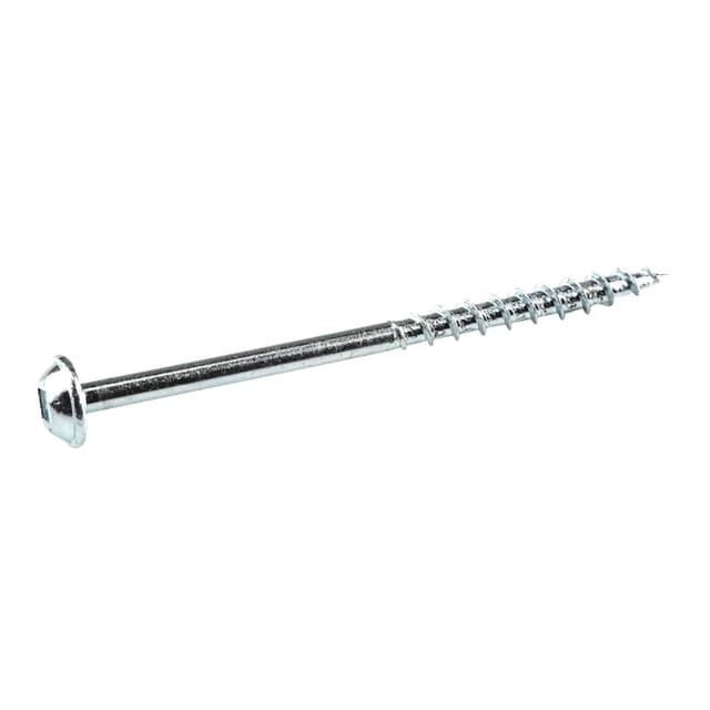 Kreg #8 x 2-1/2" Washer Head Face Frame and Pocket-Hole Screw Square Drive - Type 17 Auger Point Coarse Thread Zinc, SML-C250 - 250 - 250/Box