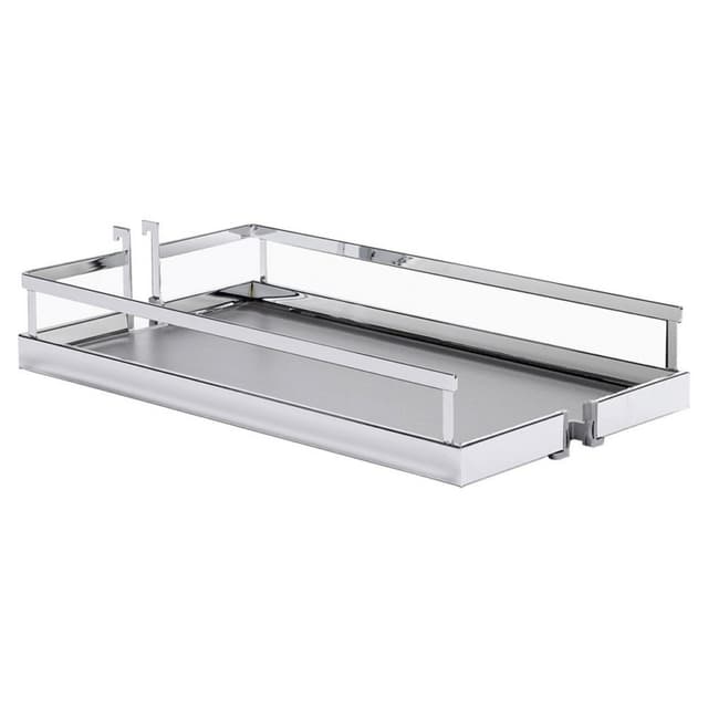 Kessebohmer Dispensa Shelf Arena Style 20" Tall Chrome/Anthracite 2-Shelf Pull-Out