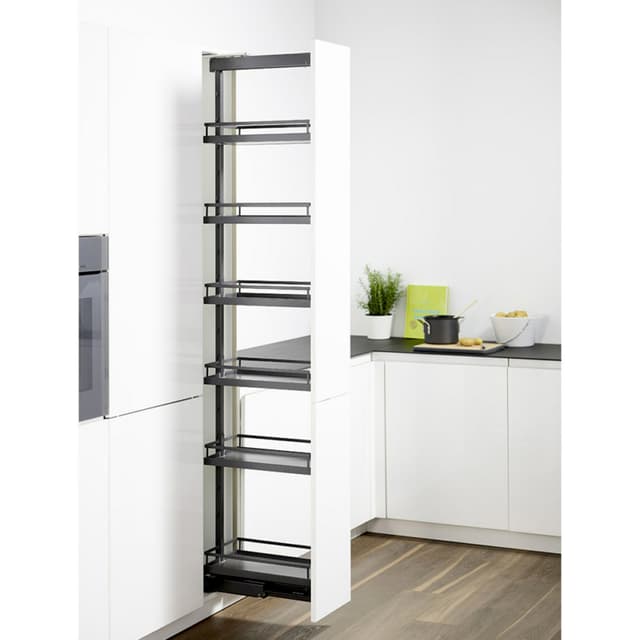 Kessebohmer Dispensa Arena Style 13" Wide Anthracite Pantry Pull-Out