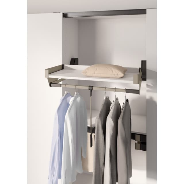 Conero Wardrobe Lift TOP in Champagne, Kessebohmer