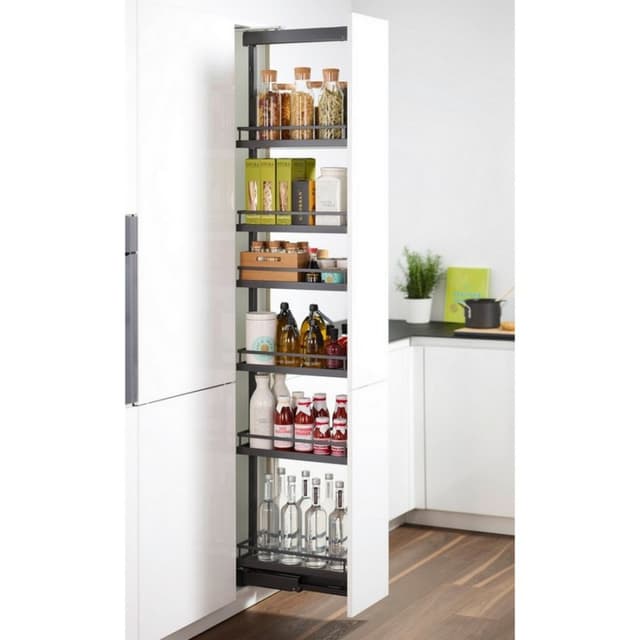 Kessebohmer Dispensa Arena Style 10" Wide Anthracite Pantry Pull-Out