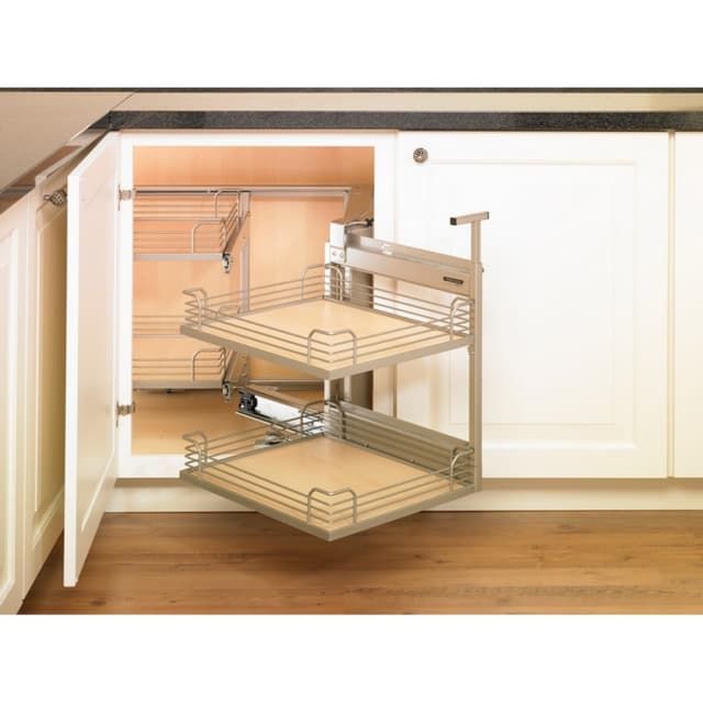 Magic Corner Blind Corner Pull-Out Chrome, Kessebohmer