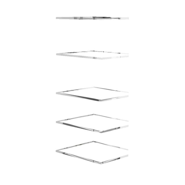 Kessebohmer Tandem Solo Arena Classic Chrome/White Pantry Pull-Out