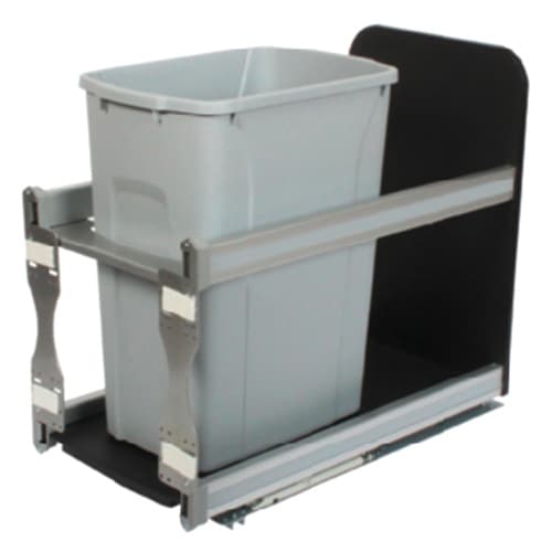 USC Series Platinum Single Bin Bottom Mount Waste Container with Soft-Close, Knape and Vogt
