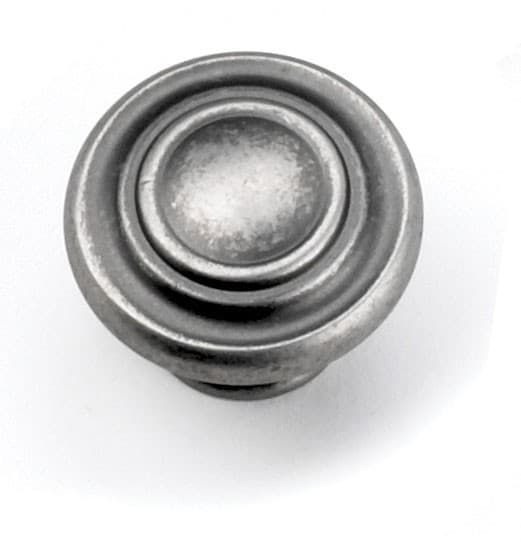 Laurey Windsor Series 1-3/8" (35 mm) Diameter Antique Pewter Knob, - 51806