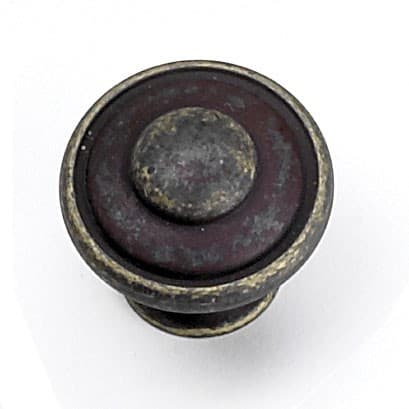 Laurey Windsor Series 1-3/8" (35 mm) Diameter Weathered Antique Bronze Knob, - 51878