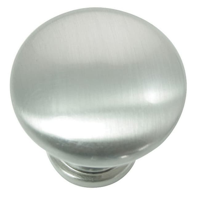 Laurey Hollow Steel Series 1-3/8" (35 mm) Diameter Brushed Satin Nickel Knob, - 54628