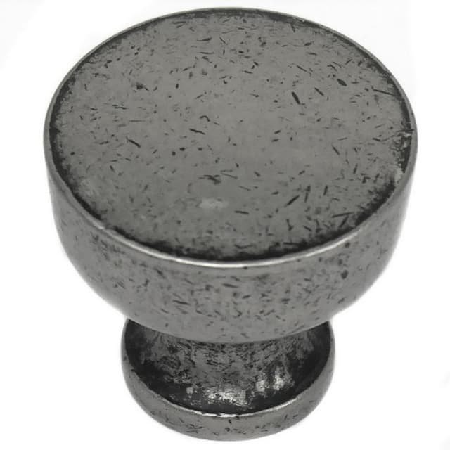 Laurey Precision Series 1-1/4" (32 mm) Diameter Distressed Pewter Knob, 85464