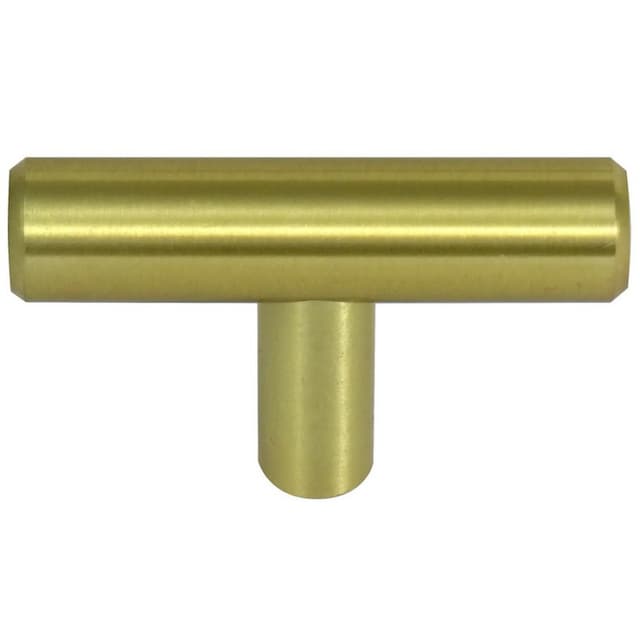 Laurey Steel Series 2" (51 mm) Long Satin Brass T-Knob, - 87904