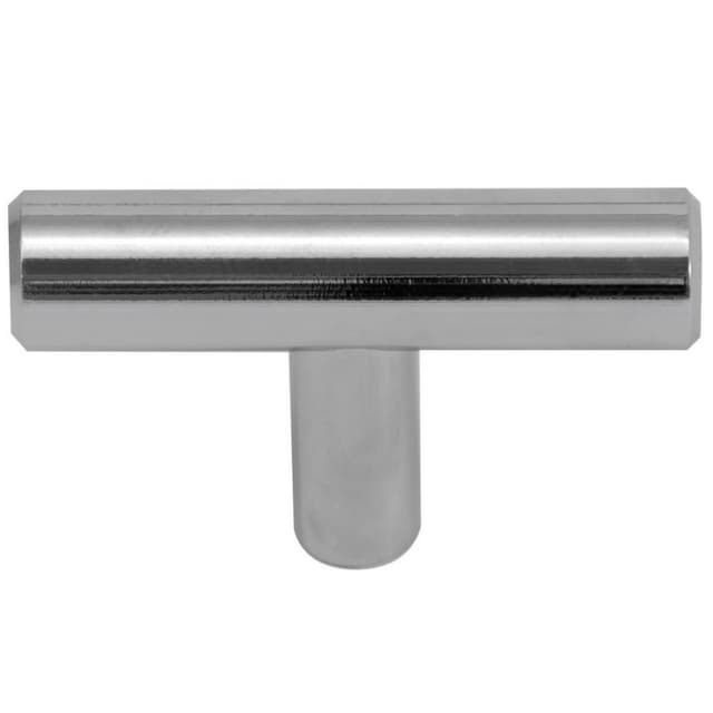 Laurey Steel Series 2" (51 mm) Long Polished Chrome T-Knob, - 87926