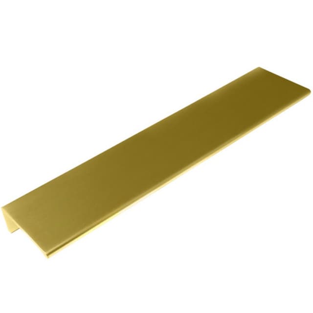 Laurey Edge Series 8-1/8" (207 mm) Center to Center Satin Brass Edge Pull, - 96404