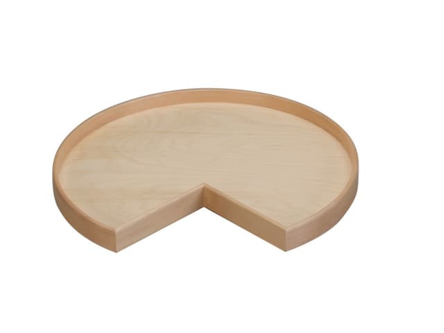 Rev-A-Shelf LD-4NW-401 Series Wood Kidney Shape Lazy Susan Tray Only, Bulk Pack of 8