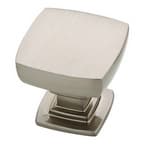 Liberty Builder Fashion Series 1-1/8 in (29 mm) L x 1-1/8 in (29 mm) W Satin Nickel Knob, - P29542K-SN-B