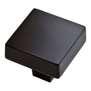 Liberty Soft Modern Series 1-7/16 in (37 mm) L x 1-1/4 in (32 mm) W Flat Black Knob, - P34941-FB-C
