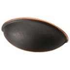 Liberty Cabinet Shop Series 2-1/2" (64 mm) Center to Center Bronze/Copper Highlights Cup Pull, - PN0601C-VBC-C