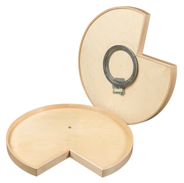 Century Magnum Series, Pie Cut Lazy Susan, Pre-Finished, 16-Tray Set With Bearings