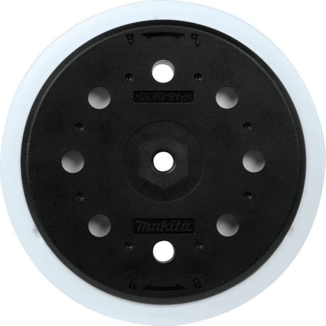 Rubber Backing Pad, 6" Round 8-Hole, HL, Makita