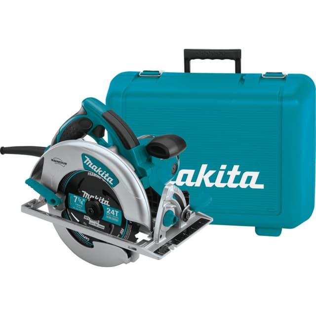 Circular Saw, Corded, 5/8" Arbor, 7-1/4" 15A, Electric Brake, Magnesium, 5007MGA, Makita