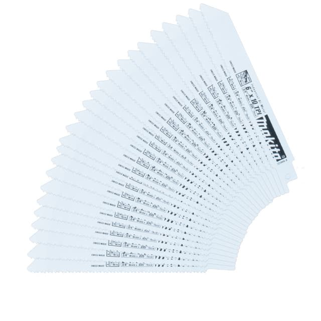 All-Purpose Bimetal Reciprocating Saw Blade For Metal/Wood/Wood with Metal, 25-Pack, Makita