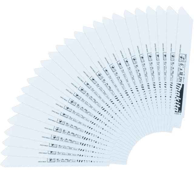Metal Cutting Bimetal Reciprocating Saw Blade, 25-Pack, Makita