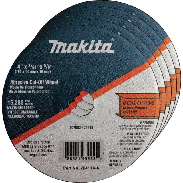 Super Thin Cut-Off Wheel for Ferrous Metals, Makita
