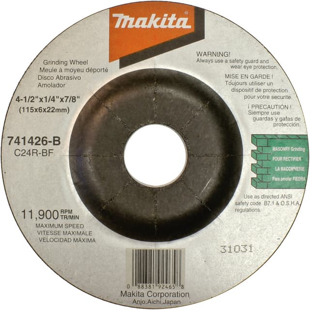 Grinding Wheel, Silicon Carbide, Makita