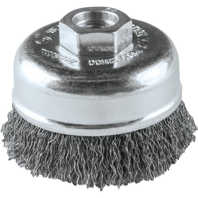 Crimped Wire Cup Brush, 5/8-11 Arbor, Makita