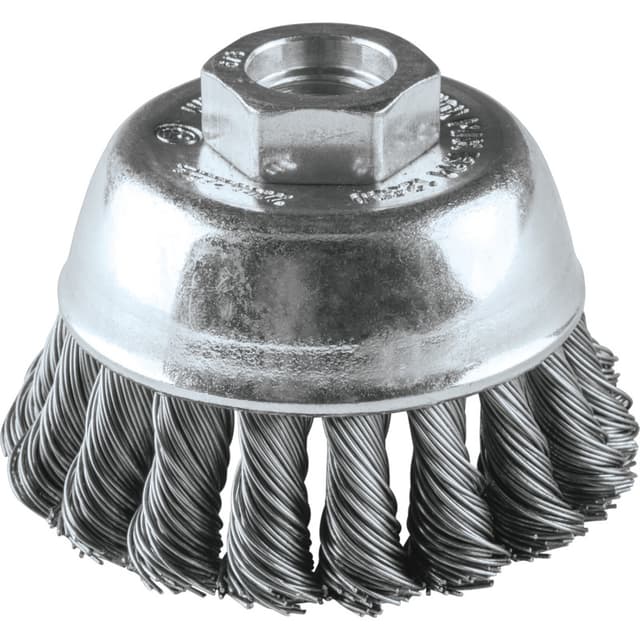 Knot Wire Cup Brush, 5/8-11 Arbor, Makita