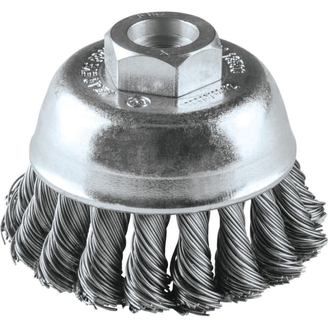 Knot Wire Cup Brush, M10 x 1.25 Arbor, Makita