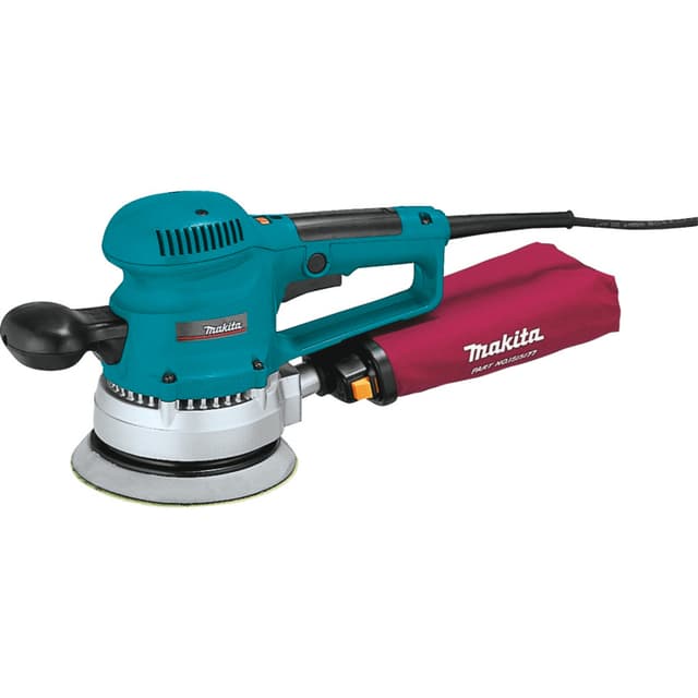 Random Orbit Sander, Corded, 6" 8-Hole, 1/8" Orbit HL, 2.7A, D-Handle, Vacuum, BO6030, Makita